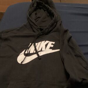 Nike Black and White Men's Hoodie
